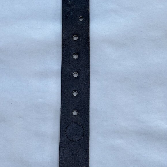 Espresso + Silver Riveted Floral Fossil Belt - Picture 13 of 15